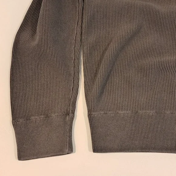 J. Crew Men's Textured Small Quarter Zip Mock Neck Pullover Style #H6956 - Picture 5 of 16